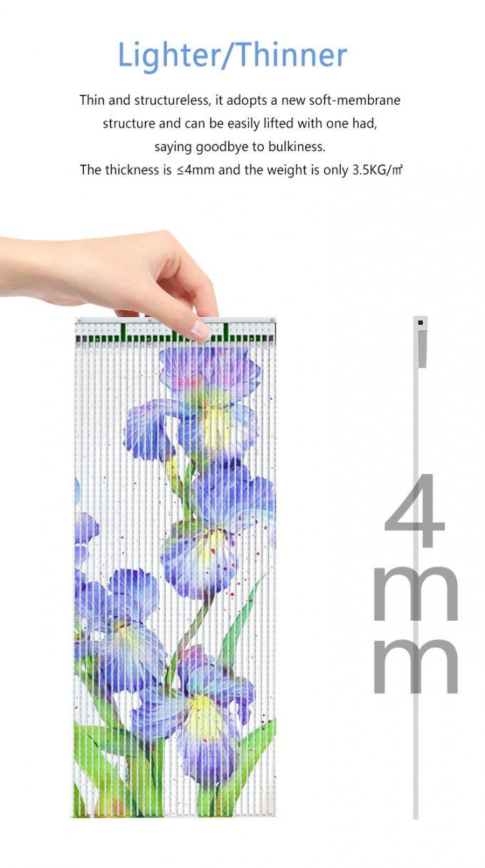 P20 P30 P40 صفحه نمایش فیلم LED پرده شیشه ای غول پیکر دیوار تبلیغاتی 5