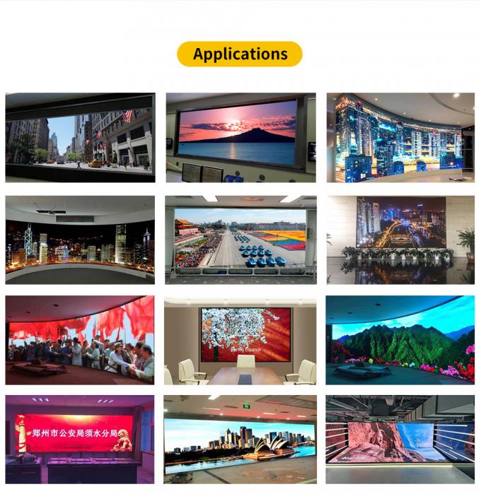 COB صفحه نمایش LED داخلی P0.6 P0.78 P0.93 P1.25 P1.56 صفحه نمایش LED 4K 8K با وضوح بالا برای نصب و نصب دیوار ویدیویی داخلی 12