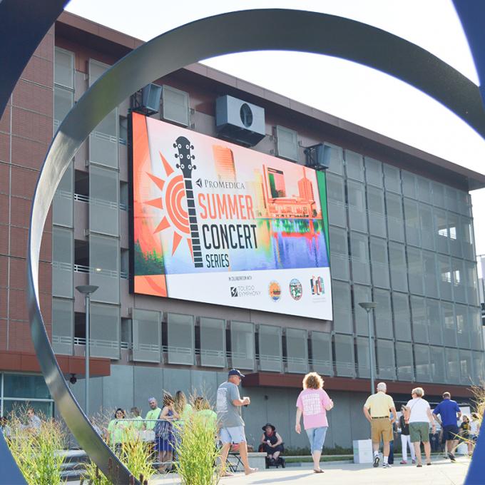 صفحه نمایش بیرونی SMD LED HD Full Color P4 P5 P6 P8 P10 LED Video Wall Screen 0