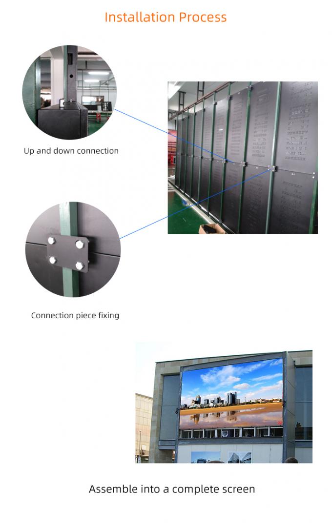صفحه نمایش بیرونی SMD LED HD Full Color P4 P5 P6 P8 P10 LED Video Wall Screen 6