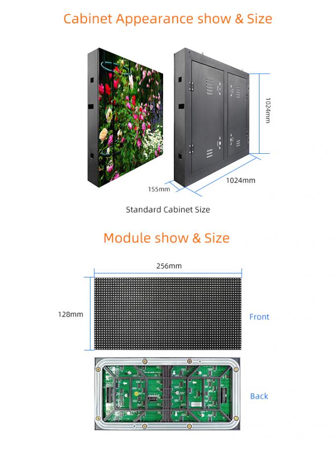 صفحه نمایش بیرونی SMD LED HD Full Color P4 P5 P6 P8 P10 LED Video Wall Screen 5