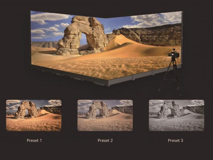 دیوارهای ویدیویی LED داخلی نوآورانه برای تولید فیلم در زمان واقعی پس زمینه واکنش پذیر برای تجربه فیلمبرداری بی عیب 5