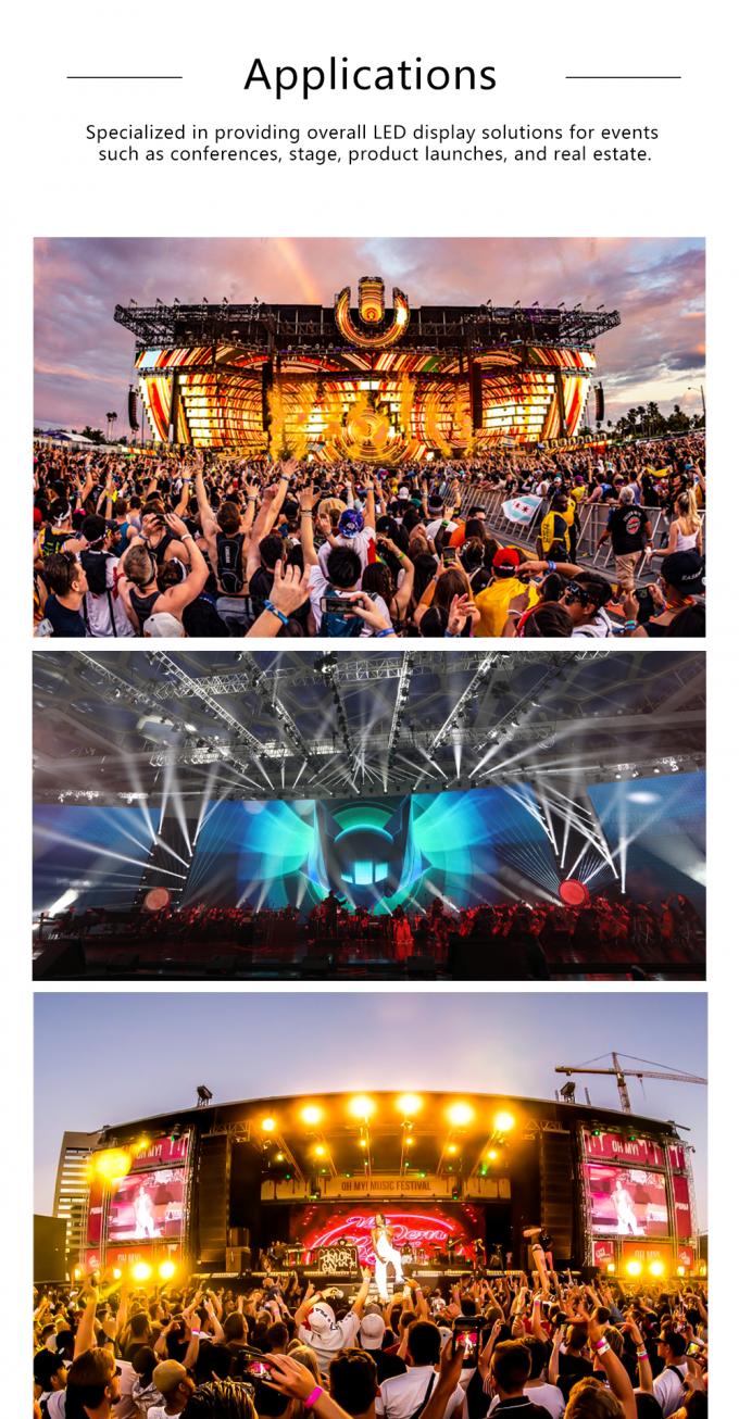 اجاره صفحه نمایش LED با صفحه نمایش دیواری ویدئویی LED با عملکرد بالا P2.5 P3 P4 P5 P6 صفحه نمایش LED در فضای باز 11