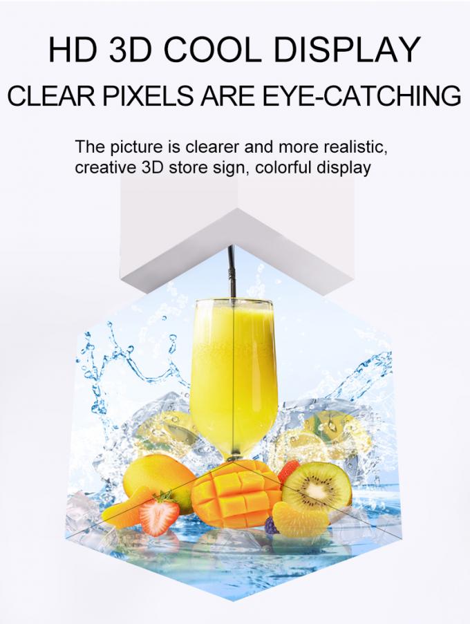 صفحه نمایش LED مکعب P2.5 P3 P4mm سفارشی فروشگاه های خرده فروشی تبلیغات مکعب صفحه نمایش LED 0