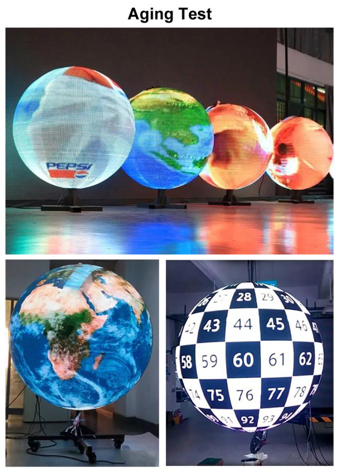 LED Ball And Creative Circular Cube Cylinder Curved Rgb Flexible LED Screen Indoor P2 P3 P4 دایره ای دایره ای نمایشگر LED 1