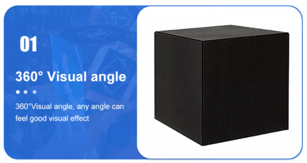 P2.5 P3 P3.91 P4.81 LED Cube Logo Display صفحه نمایش LED خلاق برای تبلیغات داخلی و خارجی 3