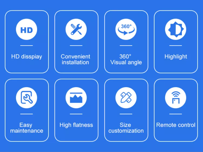 P2.5 P3 P3.91 P4.81 LED Cube Logo Display صفحه نمایش LED خلاق برای تبلیغات داخلی و خارجی 2