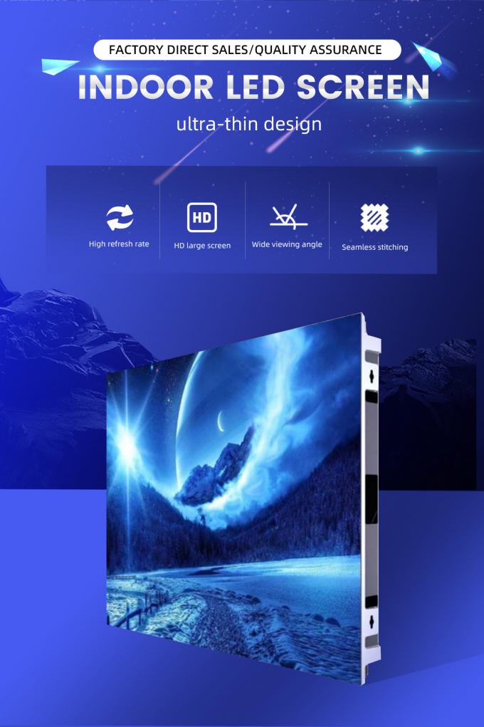 8K 4K HD P1.2 P1.5 P1.8 P2 P2.5 P3 تمام رنگی فوق العاده نازک ثابت صفحه نمایش پانل ویدئویی LED داخلی 0