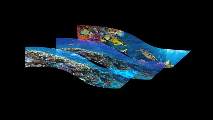 شفاف P3.91 Holographic LED Screen Full Color LED Display Screen Holographic Invisible Invisible LED Screen صفحه نمایش های روشن و روشن 6