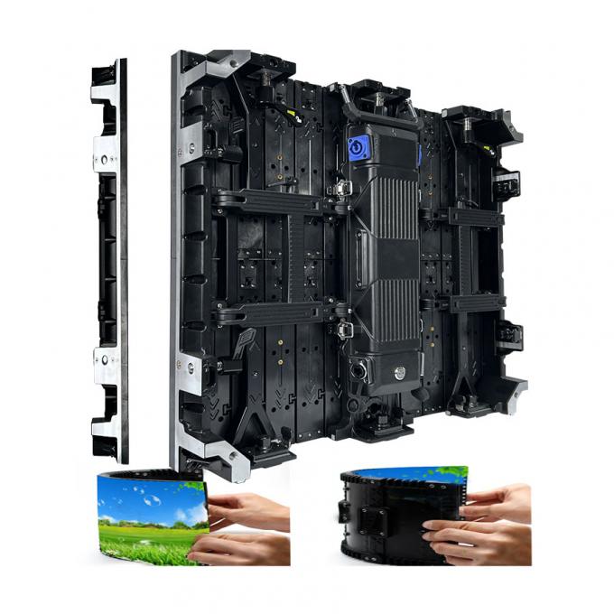 اجاره دیوار ویدئویی LED انعطاف پذیر منحنی صفحه نمایش داخلی/خارجی برای نمایشگاه ها و فعالیت های صحنه - P2.976 P3.91 P4.81 1