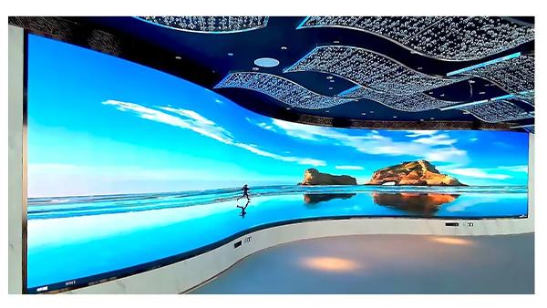 صفحه نمایش تلویزیون LED نرم و قابل تنظیم P3 صفحه نمایش LED انعطاف پذیر داخلی قیمت صفحه نمایش سکسی 4