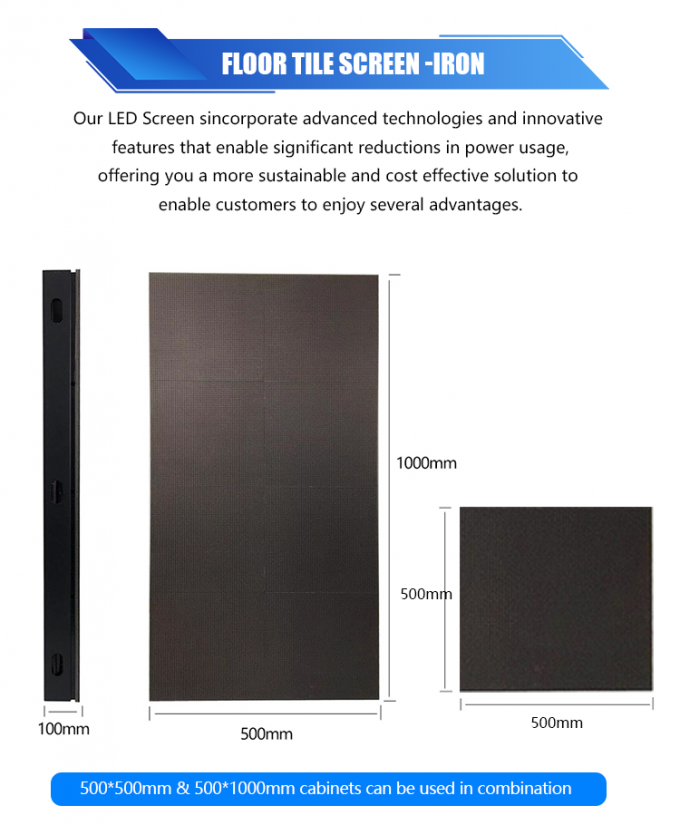 صفحه نمایش 3D سطح سطح رقص صفحه نمایش LED متقابل صفحه P2.6 P2.97 P3.91 صفحه LED 7