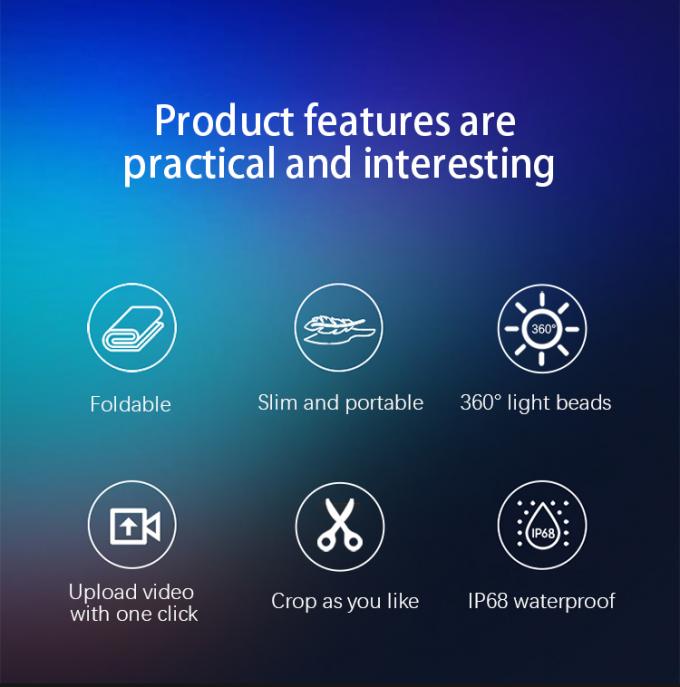 صفحه نمایش LED پرنده با صفحه نمایش جادویی فرش پهپاد صفحه نمایش فیلم LED قابل شارژ برای تبلیغات در فضای باز سفارشی 1