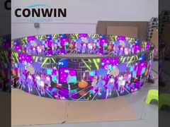 صفحه نمایش تلویزیون LED نرم و قابل تنظیم P3 صفحه نمایش LED انعطاف پذیر داخلی قیمت صفحه نمایش سکسی